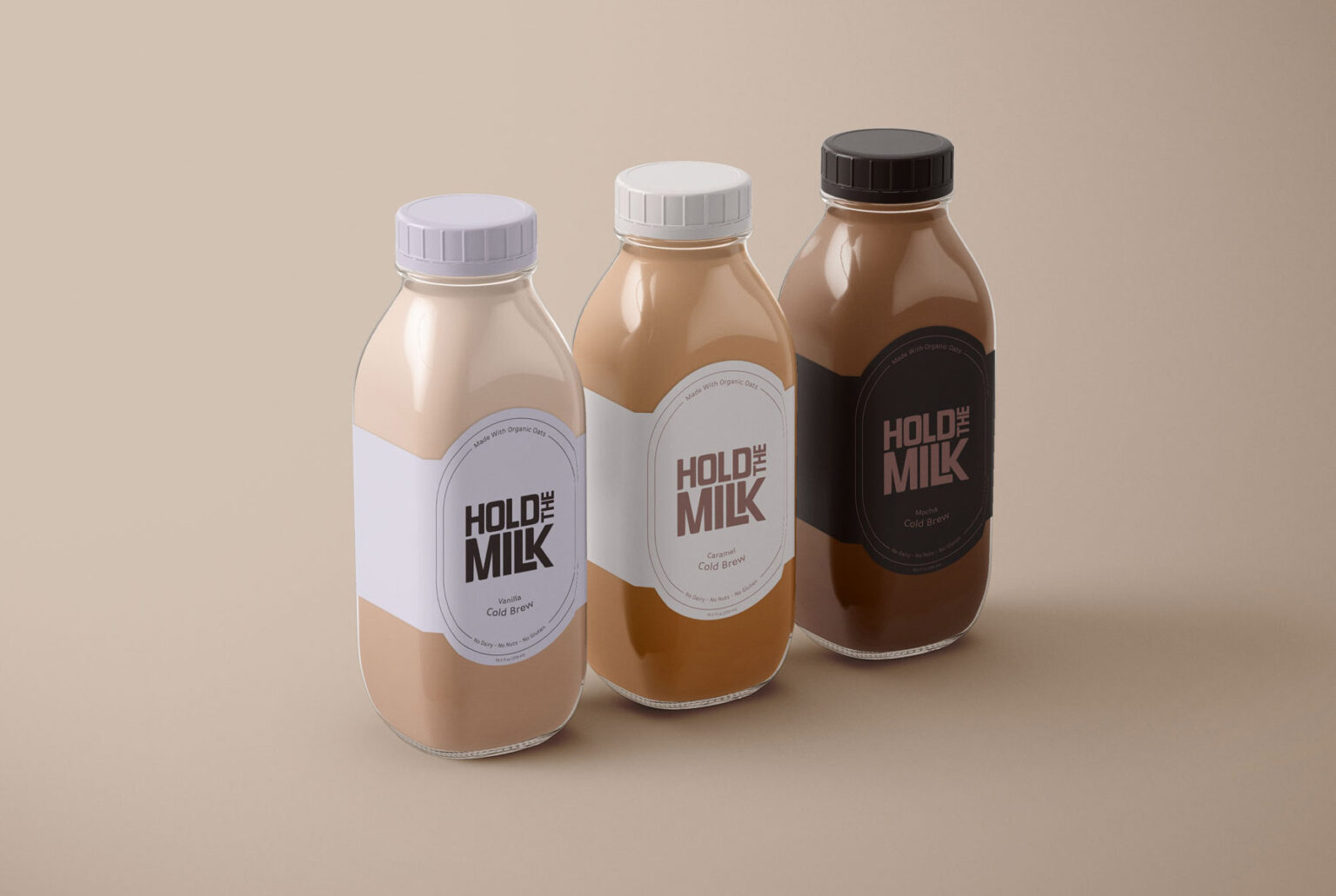 Hold the Milk Oat-based Cold Brew Coffee packaging