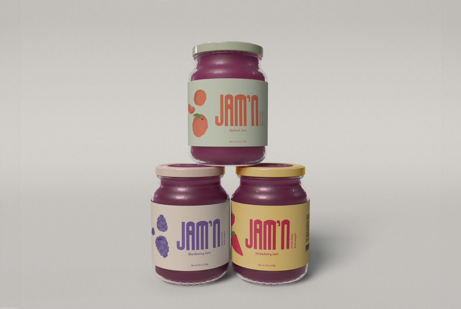 Jam'n Jam packaging mockup up